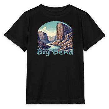 Texas Terlingua Santa Elena Canyon Big Bend - Stanley/Stella MINI CREATOR Kids’ T-Shirt - black - Front - Mikhail (115cm)