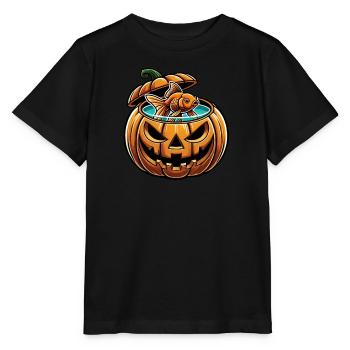 Halloween Fish Goldfish Freshwater Fish Aquarium - Stanley/Stella MINI CREATOR Kids’ T-Shirt - black - Front - Mikhail (115cm)