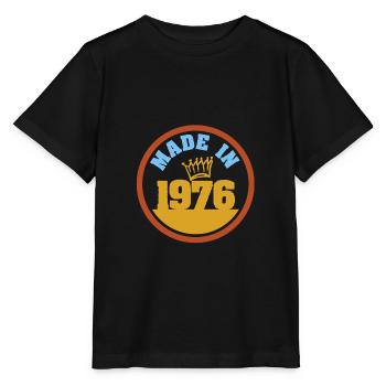Made in 1976 - Stanley/Stella Kinder T-Shirt MINI CREATOR  - Schwarz - Vorne - Mikhail (115cm)
