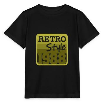Retro Style 1988 - Stanley/Stella MINI CREATOR Kids’ T-Shirt - black - Front - Mikhail (115cm)