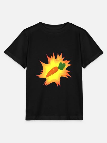 Karotte - Stanley/Stella Kinder T-Shirt MINI CREATOR  - Schwarz
