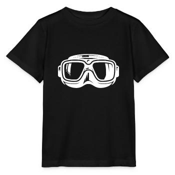 Diving Mask Silhouette Logo Style - Stanley/Stella MINI CREATOR Kids’ T-Shirt - black - Front - Mikhail (115cm)