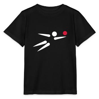 Beach volley - T-shirt bio MINI CREATOR Stanley/Stella Enfant - noir - Devant - Mikhail (115cm)
