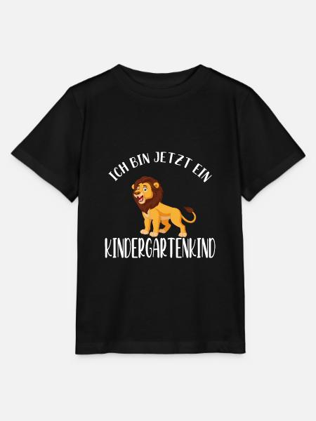 Ich bin jetzt ein Kindergartenkind Löwe - Stanley/Stella Kinder T-Shirt MINI CREATOR  - Schwarz