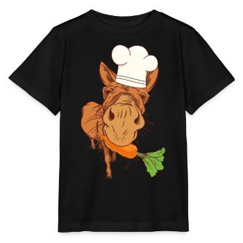 Cook Cooks Cook Donkey Kitchen Culinary Arts Host - Stanley/Stella MINI CREATOR Kids’ T-Shirt - black - Front - Mikhail (115cm)