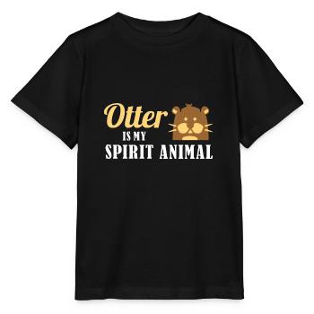 Otter - Stanley/Stella Kinder T-Shirt MINI CREATOR  - Schwarz - Vorne - Mikhail (115cm)