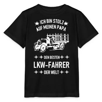 Je suis fier de cadeau de mon camion papa - T-shirt bio MINI CREATOR Stanley/Stella Enfant - noir - Devant - Mikhail (115cm)