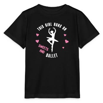 Ballerina Ballet Tänzerin Balletttänzerin Ballett - Stanley/Stella Kinder T-Shirt MINI CREATOR  - Schwarz - Vorne - Mikhail (115cm)
