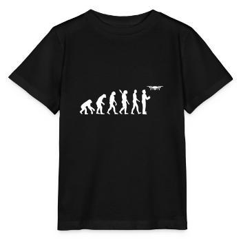 Drohne - Stanley/Stella Kinder T-Shirt MINI CREATOR  - Schwarz - Vorne - Mikhail (115cm)