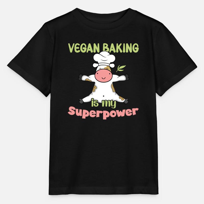 Vegan Baking is my Superpower - Stanley/Stella Kinder T-Shirt MINI CREATOR  - Schwarz