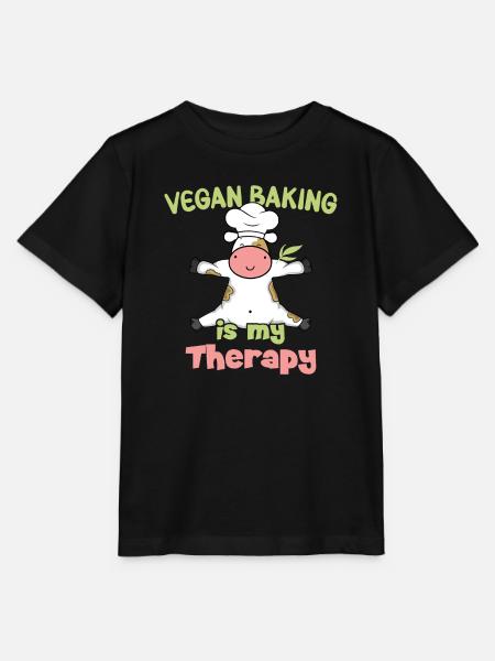 Vegan Baking is my Therapy - Stanley/Stella Kinder T-Shirt MINI CREATOR - Schwarz