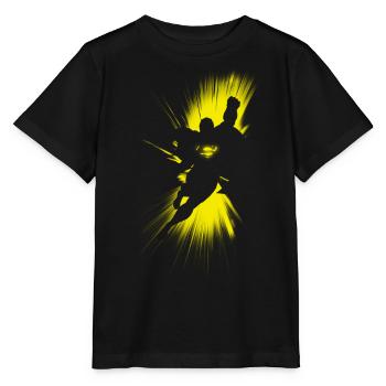Superman Shadow - Stanley/Stella Kinder T-Shirt MINI CREATOR  - Schwarz - Vorne - Mikhail (115cm)