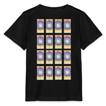 Hypnotisches Design Typ-1 - Stanley/Stella Kinder T-Shirt MINI CREATOR  - Schwarz - Vorne - Mikhail (115cm)