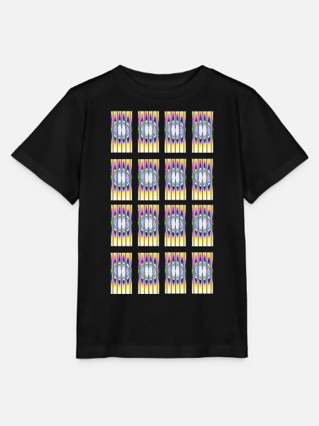 Hypnotisches Design Typ-1 - Stanley/Stella Kinder T-Shirt MINI CREATOR  - Schwarz
