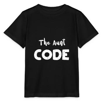 Le code de tante - Tante - T-shirt bio MINI CREATOR Stanley/Stella Enfant - noir - Devant - Mikhail (115cm)