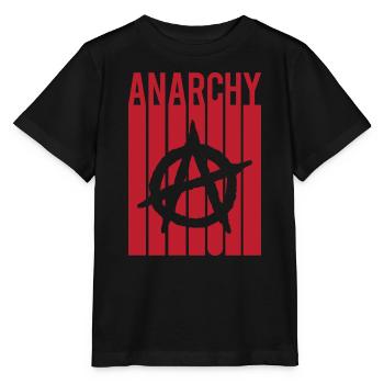 anarchy t shirt design Anarchy anarchy anarki - Stanley/Stella MINI CREATOR Kids’ T-Shirt - black - Front - Mikhail (115cm)