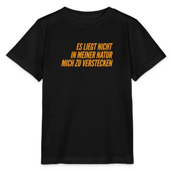ich verstecke mich nicht mehr - Stanley/Stella Kinder T-Shirt MINI CREATOR  - Schwarz - Vorne - Mikhail (115cm)