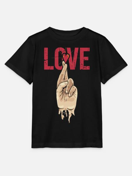 Zeichen der Liebe - Stanley/Stella Kinder T-Shirt MINI CREATOR - Schwarz