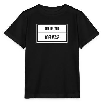 habt ihr mich verstanden - Stanley/Stella Kinder T-Shirt MINI CREATOR  - Schwarz - Vorne - Mikhail (115cm)