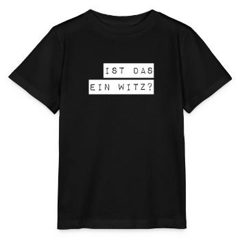 ist das ein Scherz? - Stanley/Stella Kinder T-Shirt MINI CREATOR  - Schwarz - Vorne - Mikhail (115cm)