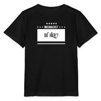 was geht bei dir? - Stanley/Stella Kinder T-Shirt MINI CREATOR  - Schwarz - Vorne - Mikhail (115cm)