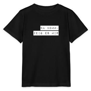 komm zeig her - Stanley/Stella Kinder T-Shirt MINI CREATOR  - Schwarz - Vorne - Mikhail (115cm)