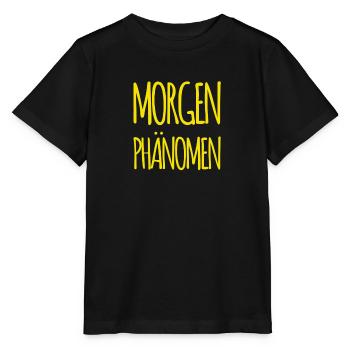 vor dir steht ein Frühaufsteher - Stanley/Stella Kinder T-Shirt MINI CREATOR  - Schwarz - Vorne - Mikhail (115cm)