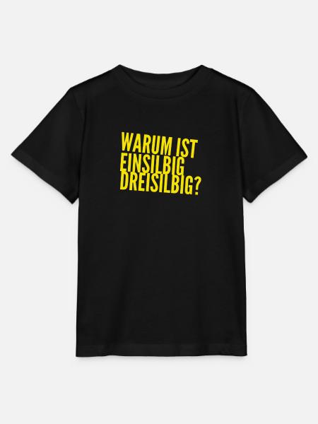 warum ist das so? - Stanley/Stella Kinder T-Shirt MINI CREATOR - Schwarz