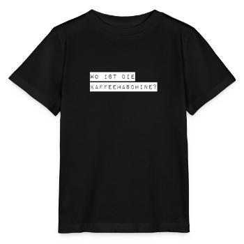 where's the coffee? - Stanley/Stella MINI CREATOR Kids’ T-Shirt - black - Front - Mikhail (115cm)