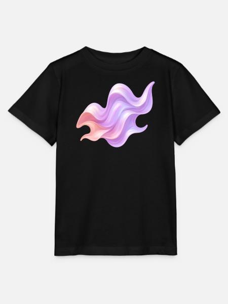 Liquid Waves - Stanley/Stella Kinder T-Shirt MINI CREATOR - Schwarz