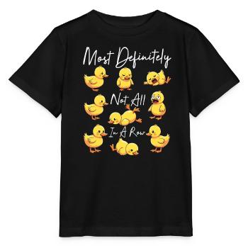 Most Definitely Not All In A Row - T-shirt bio MINI CREATOR Stanley/Stella Enfant - noir - Devant - Mikhail (115cm)