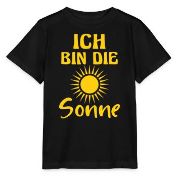Sonne Kostüm Halloween Karneval Fasching lustig - Stanley/Stella Kinder T-Shirt MINI CREATOR  - Schwarz - Vorne - Mikhail (115cm)