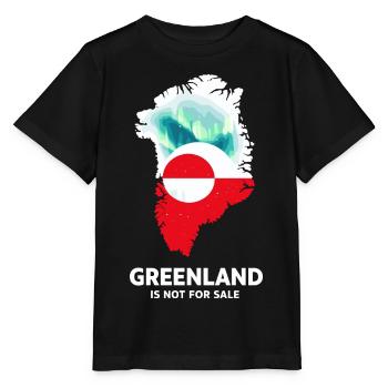 Flagge Grönland Weihnachten Geschenk Arktis - Stanley/Stella Kinder T-Shirt MINI CREATOR  - Schwarz - Vorne - Mikhail (115cm)