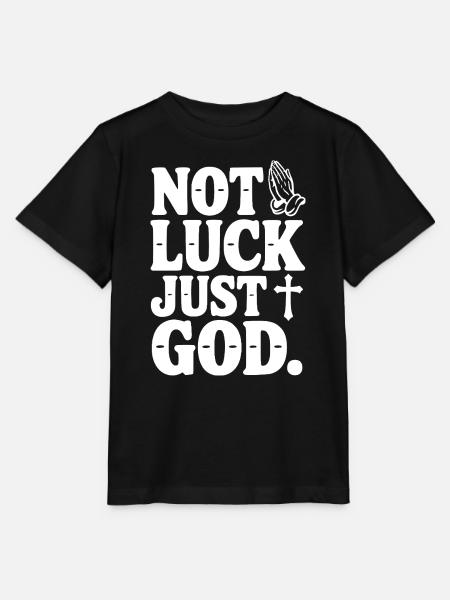 Nicht Glück, nur Gott - Stanley/Stella Kinder T-Shirt MINI CREATOR - Schwarz
