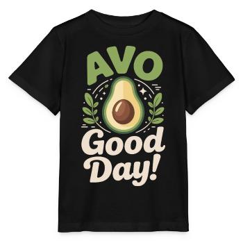 Avo Good Day - Stanley/Stella MINI CREATOR Kids’ T-Shirt - black - Front - Mikhail (115cm)