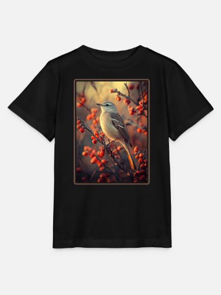 Spottdrosseln Spottdrossel - Stanley/Stella Kinder T-Shirt MINI CREATOR - Schwarz