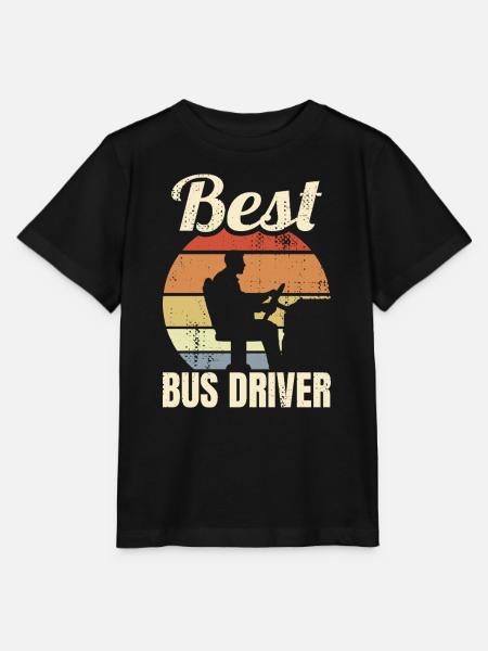 Bester Busfahrer - Stanley/Stella Kinder T-Shirt MINI CREATOR - Schwarz