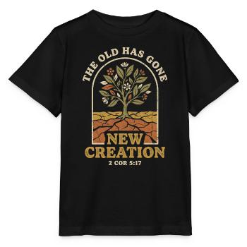 Nouvelle Création 2 Corinthiens 5:17 Renaissance Vintage - T-shirt bio MINI CREATOR Stanley/Stella Enfant - noir - Devant - Mikhail (115cm)