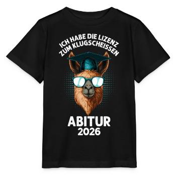 Lizenz zum Klugscheißen Abi - Stanley/Stella Kinder T-Shirt MINI CREATOR  - Schwarz - Vorne - Mikhail (115cm)