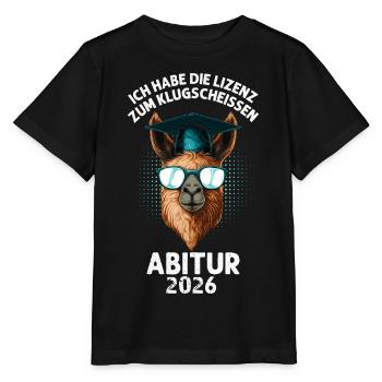 Lizenz zum Klugscheißen Abi - Stanley/Stella Kinder T-Shirt MINI CREATOR  - Schwarz - Vorne - Mikhail (115cm)