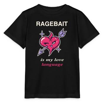 Ragebait is my Love Language Jugendwort 2026 Paar - Stanley/Stella Kinder T-Shirt MINI CREATOR  - Schwarz - Vorne - Mikhail (115cm)