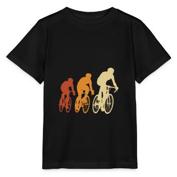 bike bike bike bikes cycling club - Stanley/Stella MINI CREATOR Kids’ T-Shirt - black - Front - Mikhail (115cm)