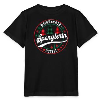 Spenglerin Weihnachten Klempnerin Dachdeckerin - Stanley/Stella Kinder T-Shirt MINI CREATOR  - Schwarz - Vorne - Mikhail (115cm)