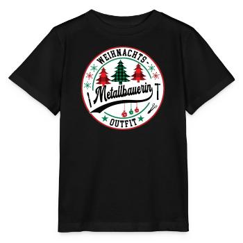 Metallbauerin Weihnachten Metallbau Schlosserin - Stanley/Stella Kinder T-Shirt MINI CREATOR  - Schwarz - Vorne - Mikhail (115cm)