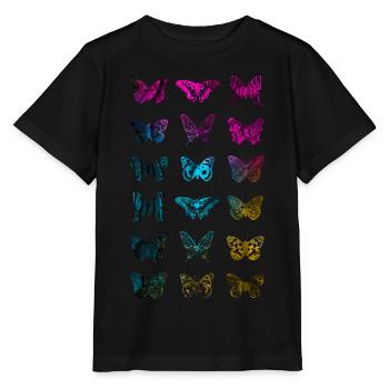 SCHMETTERLING FALTER - Stanley/Stella Kinder T-Shirt MINI CREATOR  - Schwarz - Vorne - Mikhail (115cm)