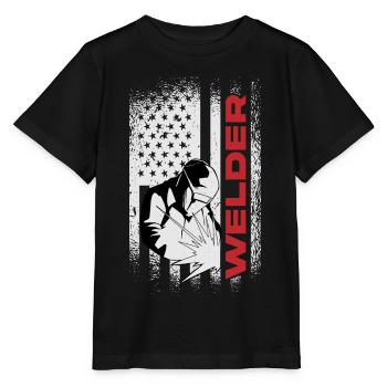 welding welding - Stanley/Stella MINI CREATOR Kids’ T-Shirt - black - Front - Mikhail (115cm)