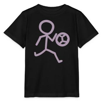 Footballer Minimalist - Stanley/Stella MINI CREATOR Kids’ T-Shirt - black - Front - Mikhail (115cm)