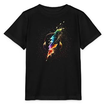 Neon DJ Rave Party - Stanley/Stella MINI CREATOR Kids’ T-Shirt - black - Front - Mikhail (115cm)