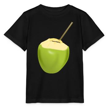 Coconut milk - Stanley/Stella MINI CREATOR Kids’ T-Shirt - black - Front - Mikhail (115cm)