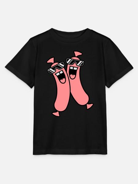 Cool Sausages - Stanley/Stella Kinder T-Shirt MINI CREATOR - Schwarz